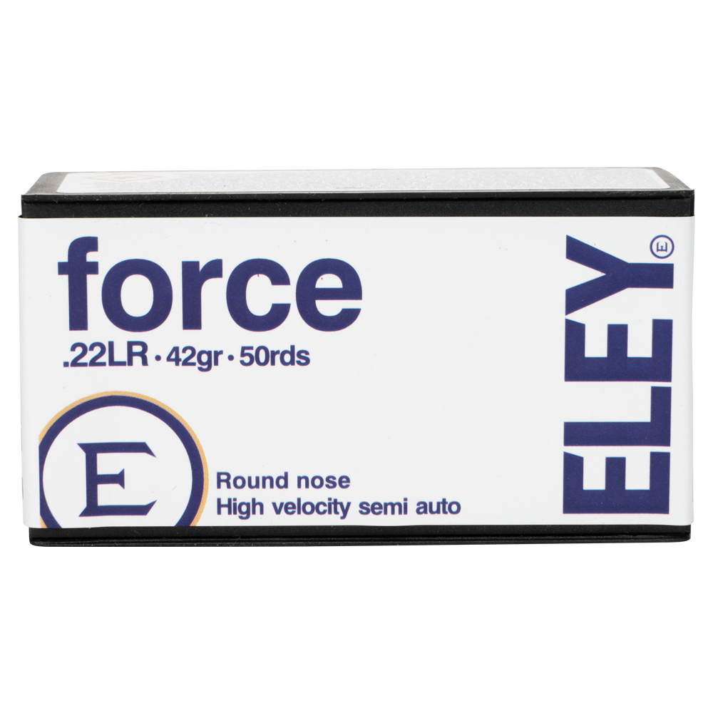 Патрон кал. 22 LR ELEY Force 2,7г (в пачке 50 шт.) (в коробке1250 шт) 42gr. Фото №1 Патрон кал. 22 LR ELEY Force 2,7г (в пачке 50 шт.) (в коробке1250 шт) 42gr. Фото №1