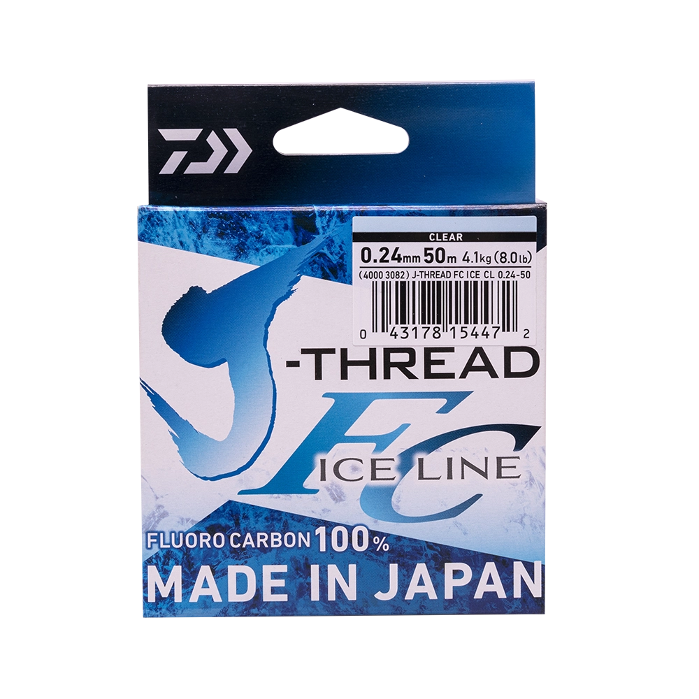 Леска Daiwa J-THREAD FC ICE LINE 0.24mm-50m. Фото №1