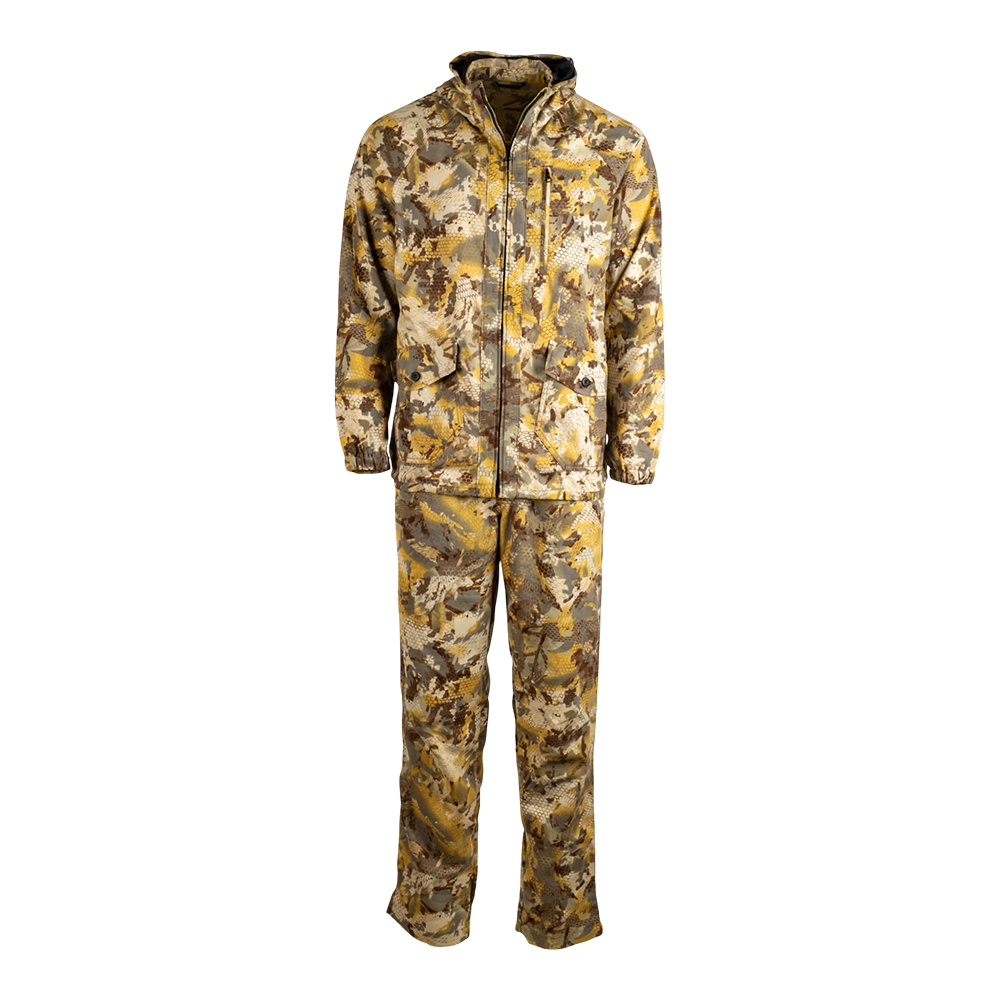 Костюм мужской летний "Кречет", twill, соты бело-желтый (52-54/182) (ХСН). Фото №1