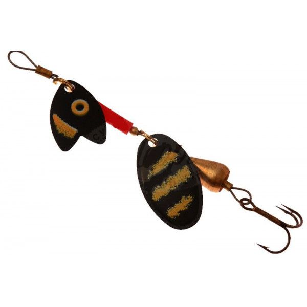Блесна вращающаяся Mepps TANDEM TROUT, 1, Black/Yellow. Фото №2