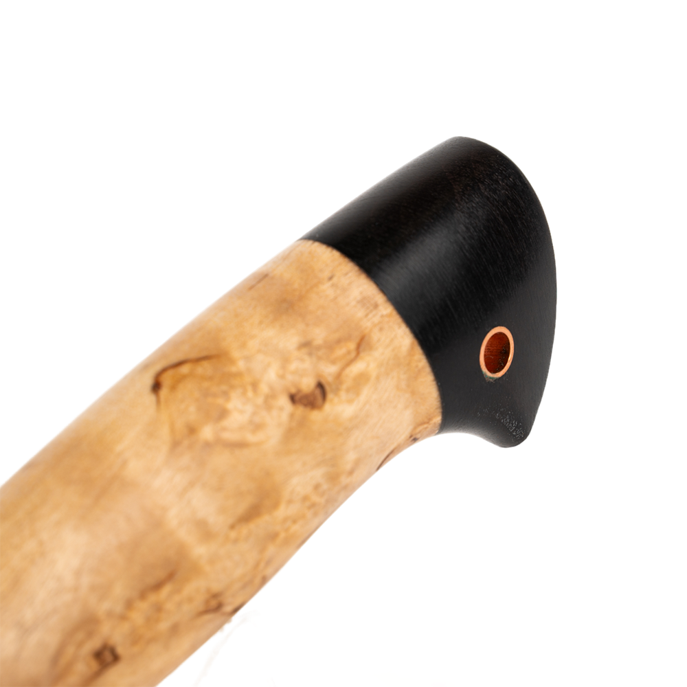 Нож МС Сокол, клинок кованая сталь Х12МФ, рукоять карельская береза, граб.. Фото №7