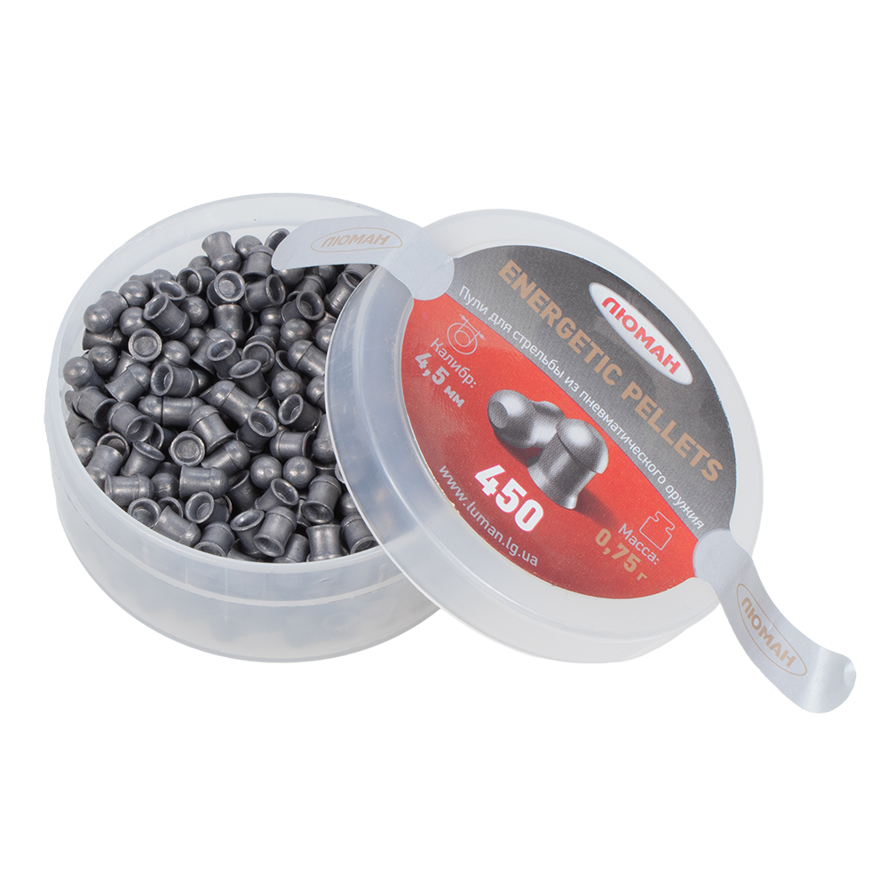 Пуля пневматическая "Energetic pellets", 0,75 г. 4,5 мм. (450 шт.) (36 в упаковке). Фото №2