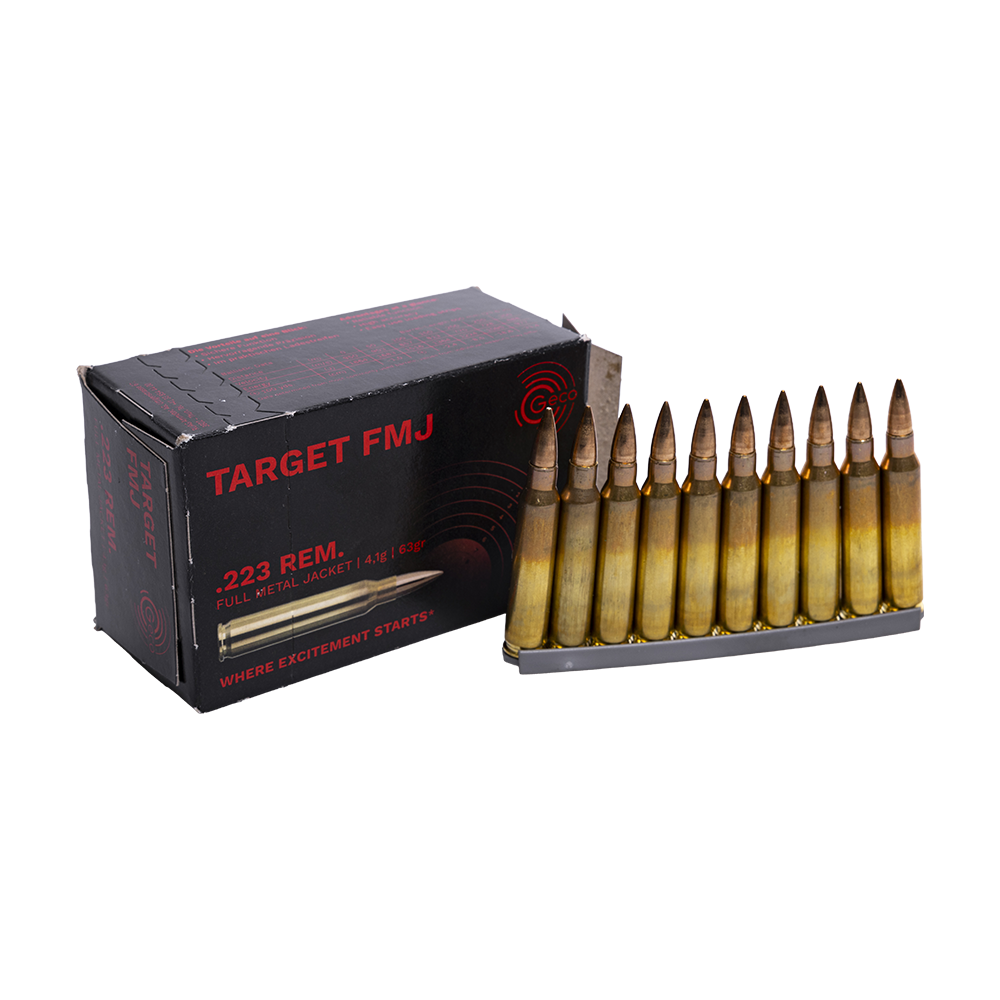 Патрон нарезной RWS GECO калибр 223 REM Target FMJ 4,1 гр. (в пачке 50 шт.). Фото №2