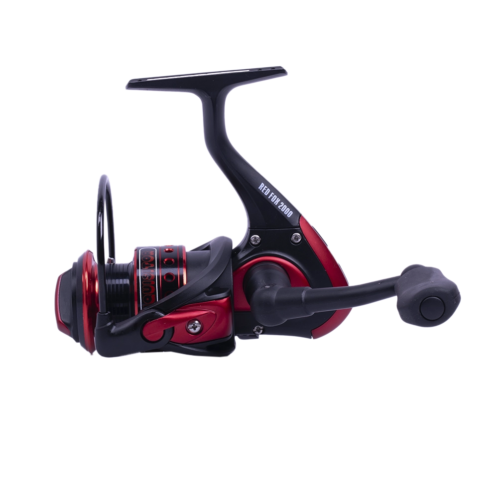 Катушка Inquisitor Red Fox 2000 (Красная 5.1:1,9+1 подшипников+шпуля). Фото №8
