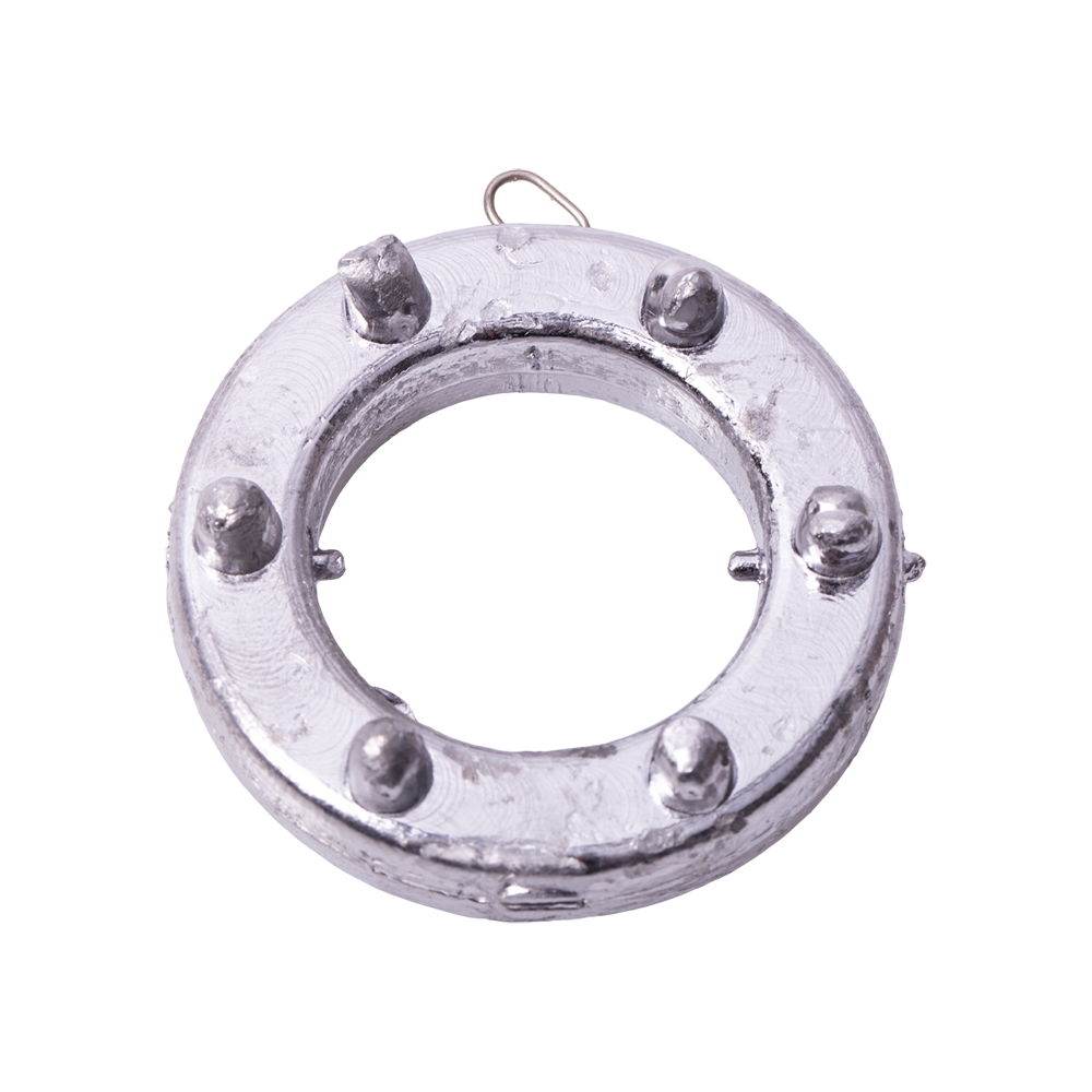 Груз "Кольцо" с шипами и ушком 130гр.. Фото №2