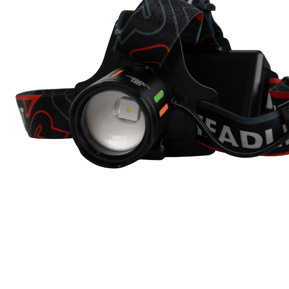 Фонарь налобный (аккумулятор 18650-3шт,+COB диод, инд. заряда, разъем Type-C, power bank). Фото №3