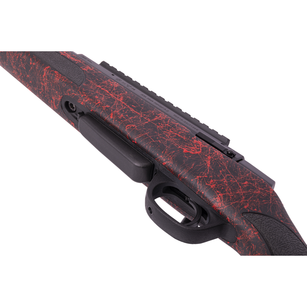 Карабин АТА ARMS Turqua Synthetic CLR RED (ложа софт тач, черно-красная), целик и мушка, 308Win. Фото №10