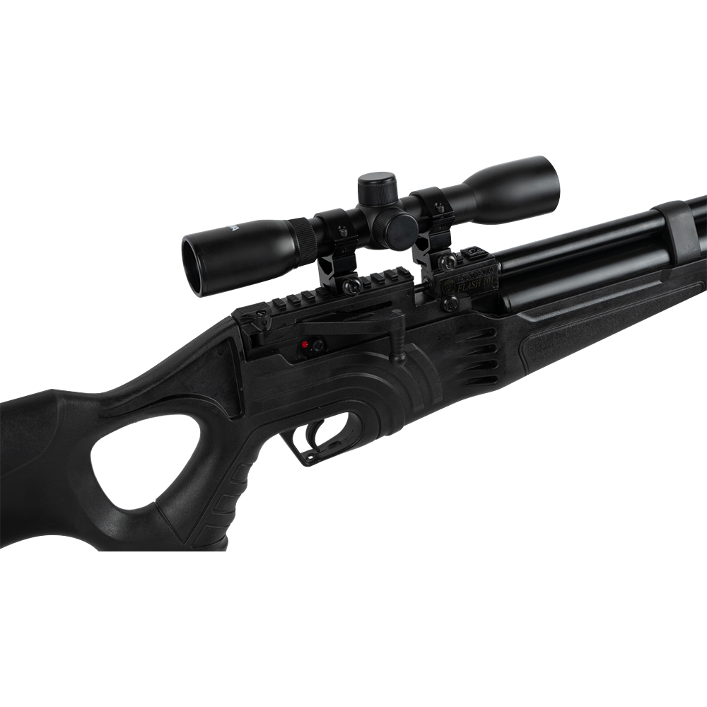 Винт. пнев. Hatsan FLASH 101 QE SET, калибр 5.5, 3 Дж (насос, прицел 4*32, пульки, сошки,чехол). Фото №8