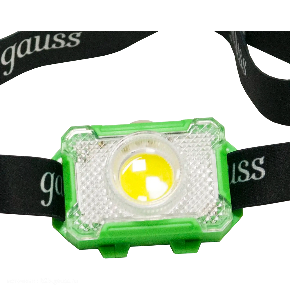 Фонарь налобный Gauss модель GFL305 3W 150lm 3xAAA LED. Фото №3 Фонарь налобный Gauss модель GFL305 3W 150lm 3xAAA LED. Фото №3