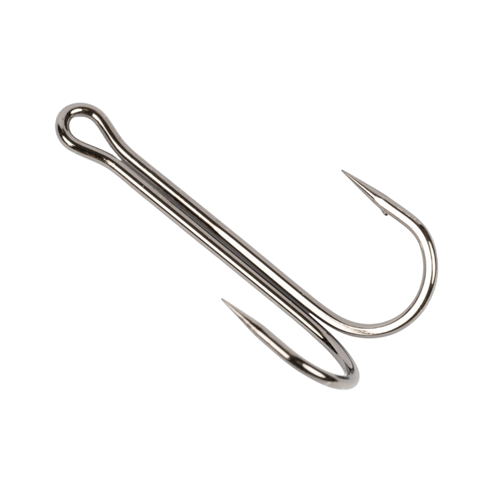 Крючок двойной "Volzhanka Long Double Hook 90°" #1/0 (10шт.уп). Фото №3