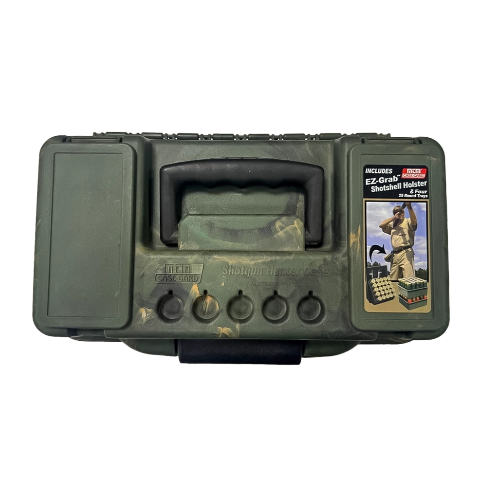 Кейс MTM для переноски патронов калибр 12/60 (4 блока на 25шт., камуфляж). Фото №2