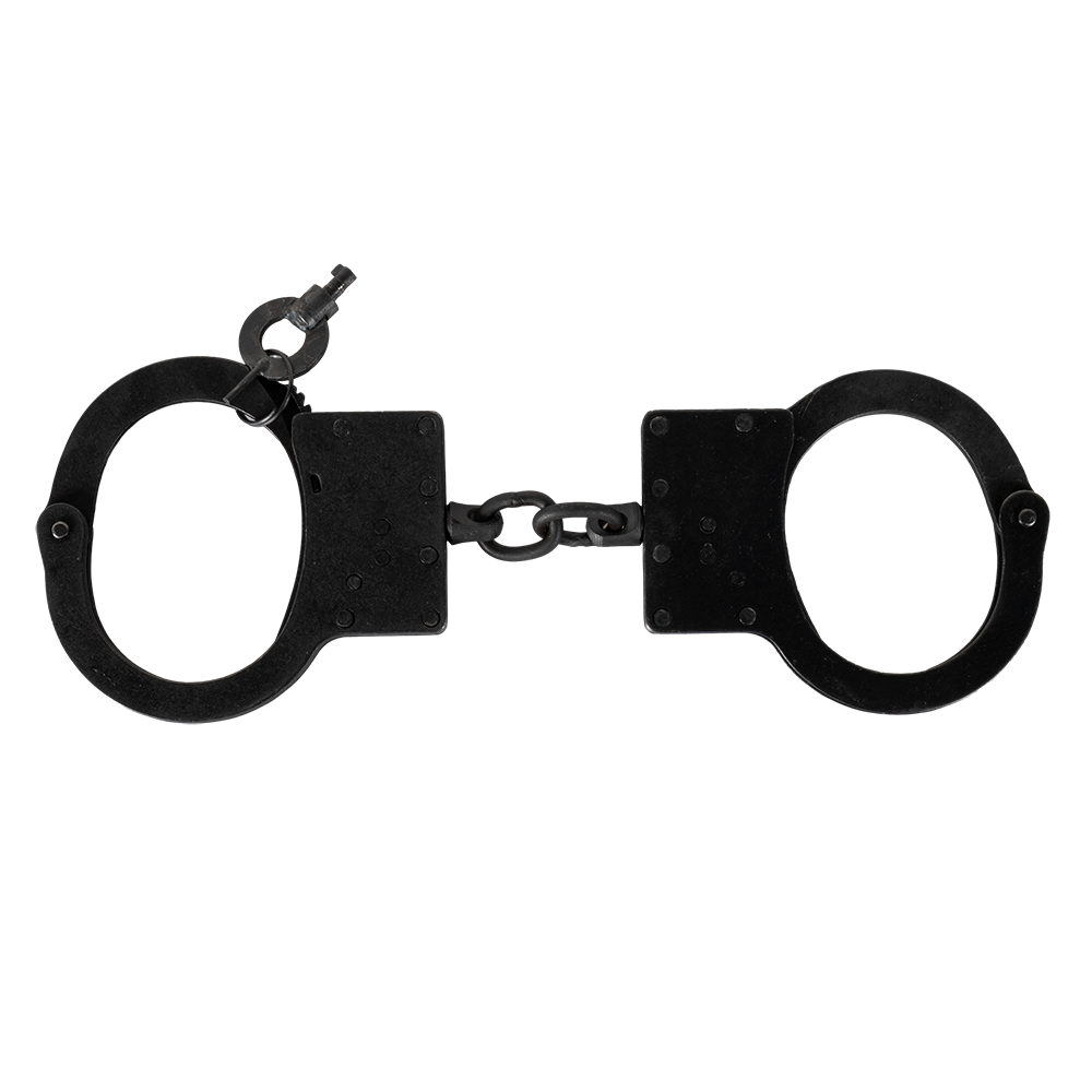 Наручники "БР-С" (оксидированные, двухзвенные, один ключ). Фото №1