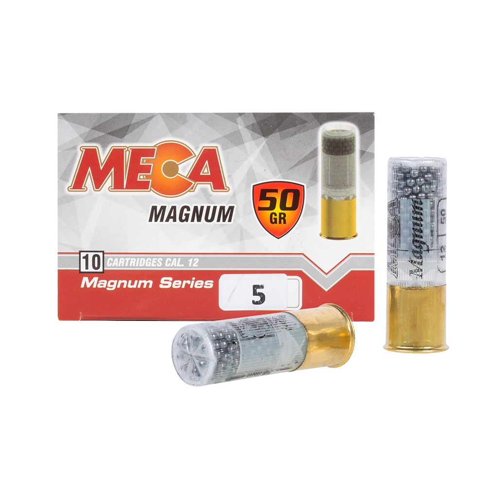 Патрон Meca 12/76 Magnum №5 50 гр. (в пачке 10 шт/короб 230). Фото №1