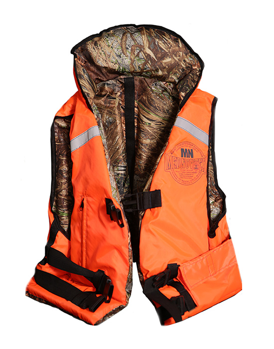 Страховочный жилет MEDNOVTEX оранж. 100 кг. Фото №2