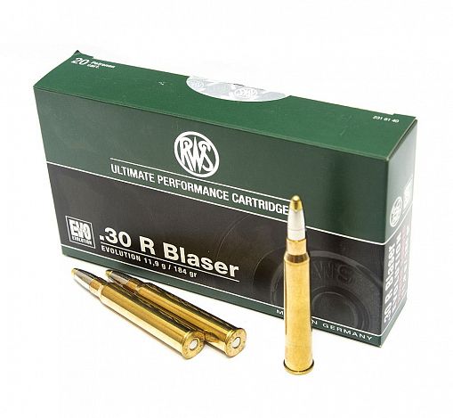 Патрон нарезной BLASER калибр 30R DN EVO 11,9 гр. (в пачке 20 шт.). Фото №2 Патрон нарезной BLASER калибр 30R DN EVO 11,9 гр. (в пачке 20 шт.). Фото №2