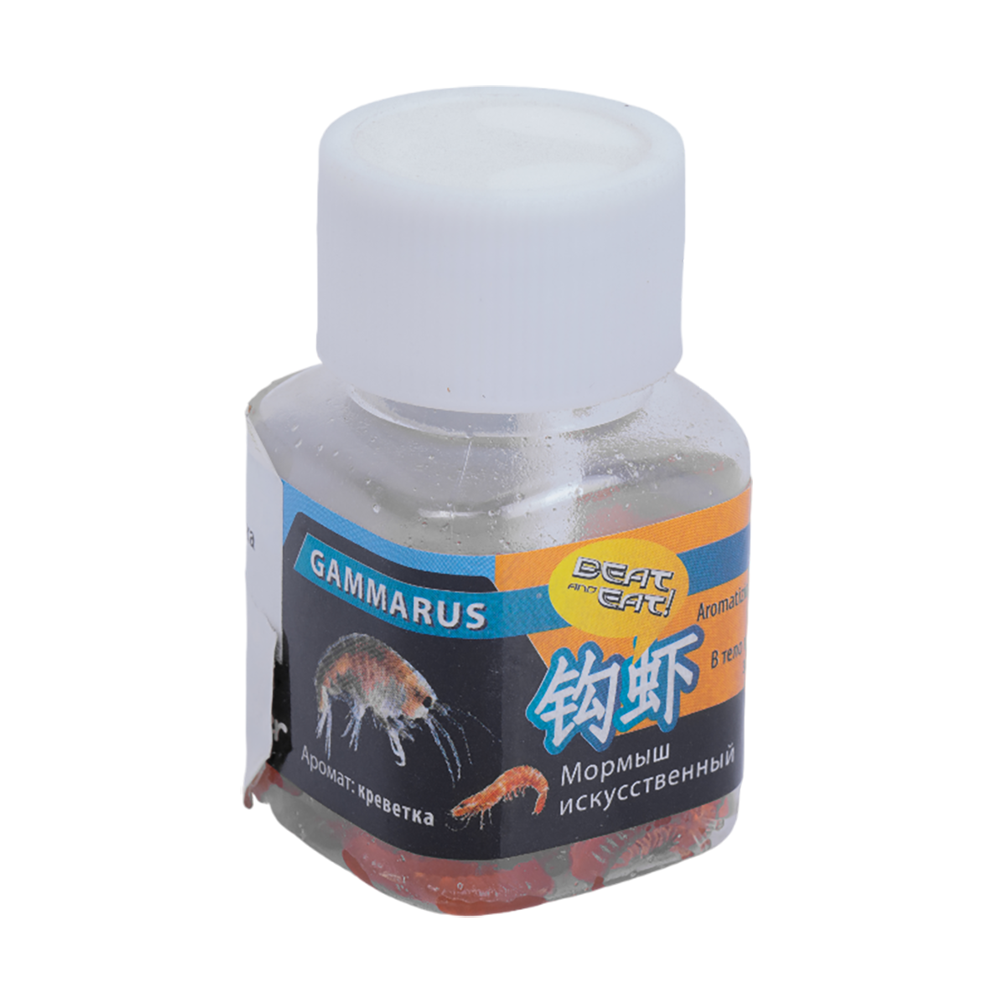 Мормыш искусственный съедобный ароматизированный TKS29000107F2-10MM цвет.естеств.корич.креветка . Фото №1