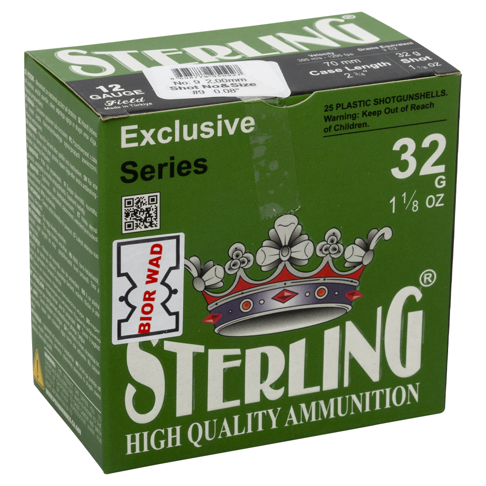 Патрон STERLING 12/70 Bior № 9 32 гр. (в пачке 25 шт.). Фото №5 Патрон STERLING 12/70 Bior № 9 32 гр. (в пачке 25 шт.). Фото №5