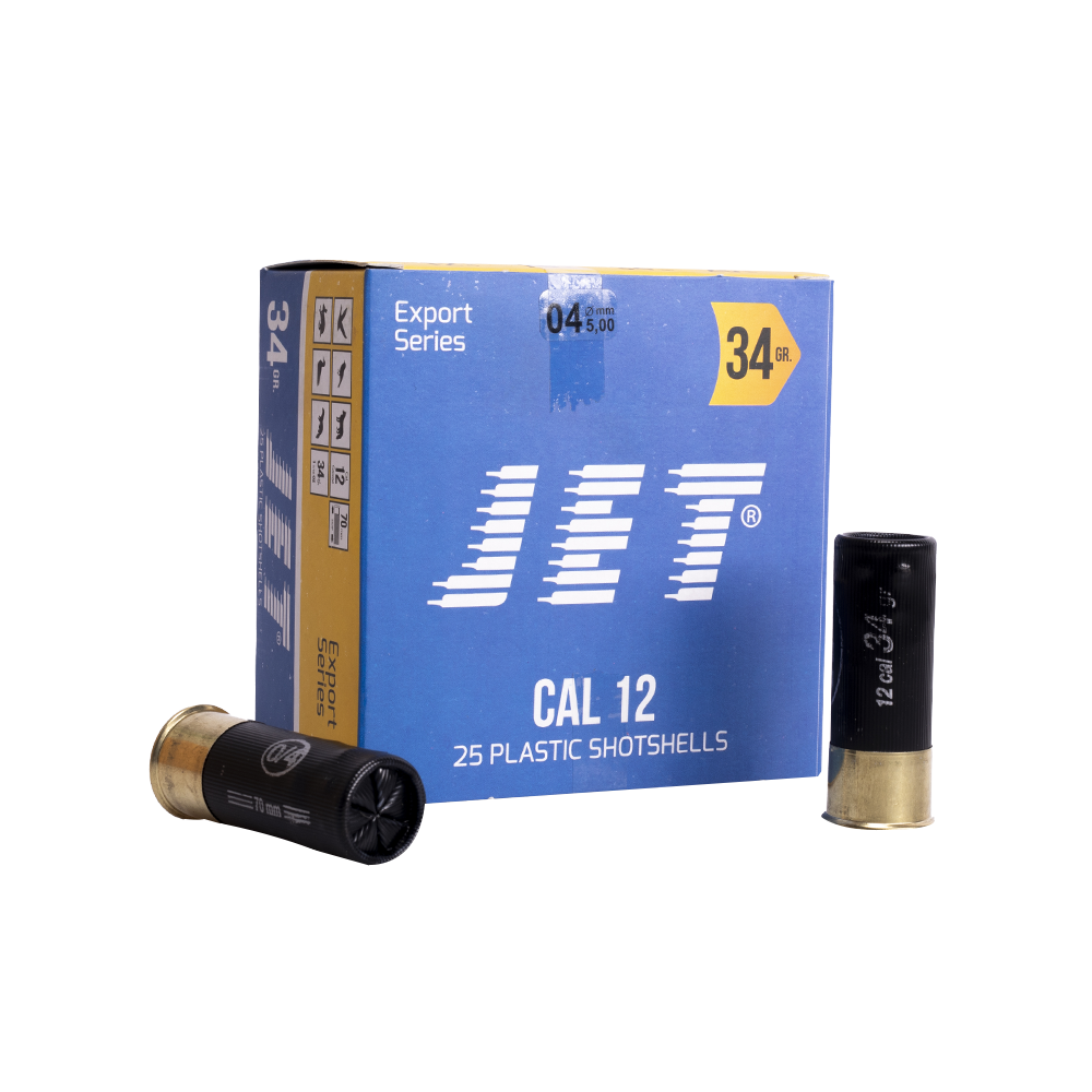 Патрон JET 12/70 № 04(0000) 34гр (в пачке 25шт/короб.250шт). Фото №2