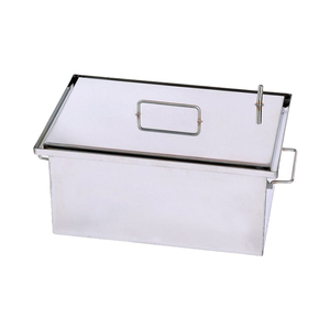 Коптильня двухъярусная 450*300*300 с гидрозатвором нержавеющая сталь 1,5мм. Фото №1