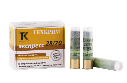 Патрон Техкрим 28/70 №1 "Экспресс" 21 - 25г (Техкрим) (10 шт.). Фото №2
