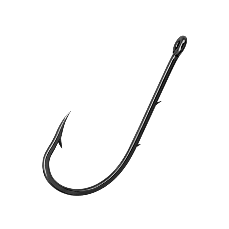 1001 Крючок с ушком GTR BAITHOLDER-BH №8 черный никель (уп.-10х10шт.). Фото №1