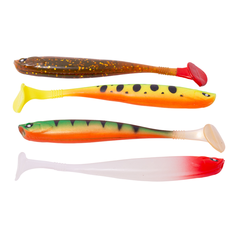 Виброхвост MADFISH MINNOW 3D 125мм, 10.5г, (4 шт. уп.) цвет Mix. Фото №5