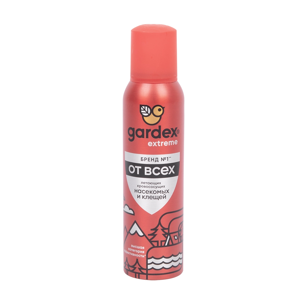 Аэрозоль Gardex Extreme от кровососущих насекомых и клещей 150мл. Фото №1
