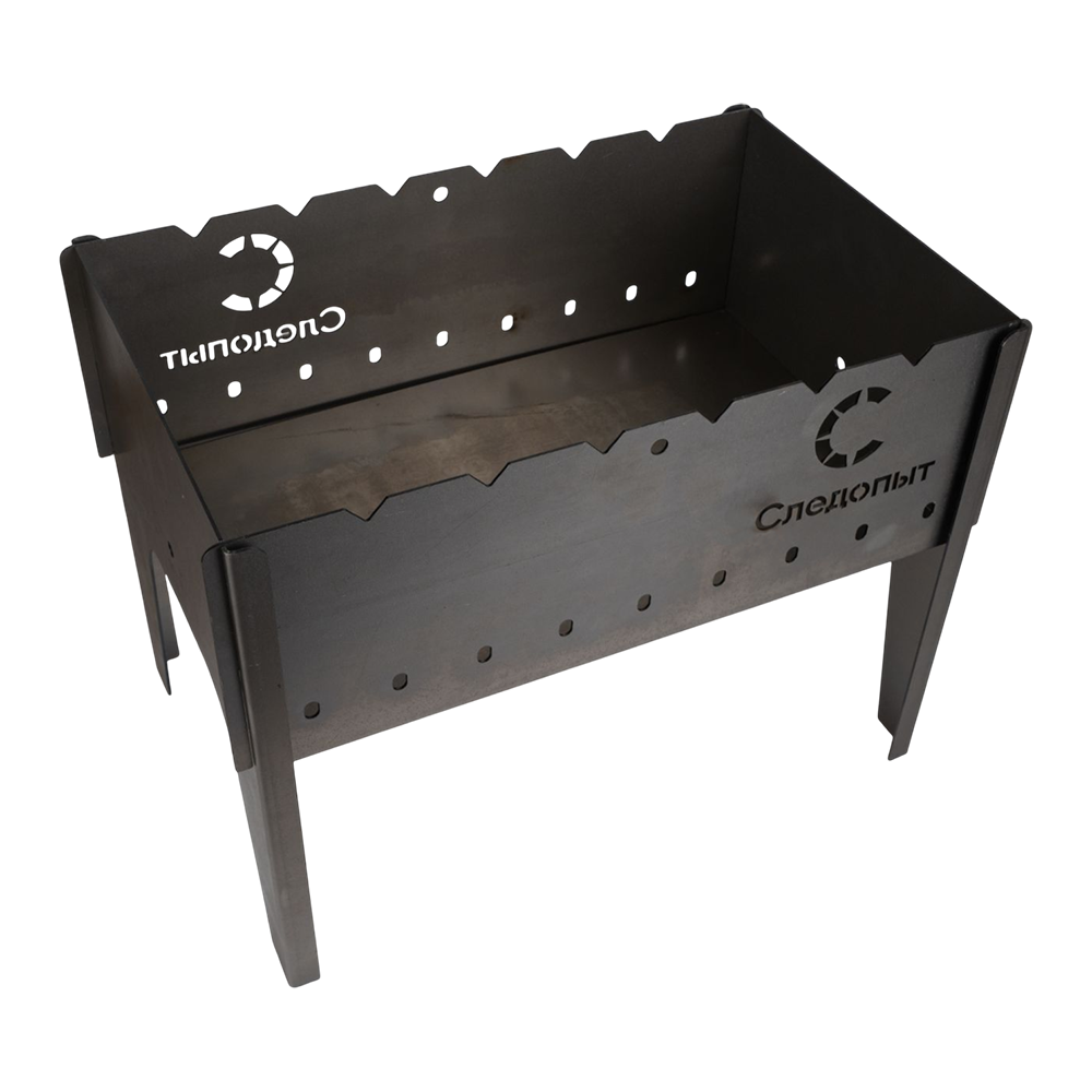 Мангал "Следопыт" складной, 490х310х370 мм, толщина 2 мм, без шампуров, в сумке. Фото №3