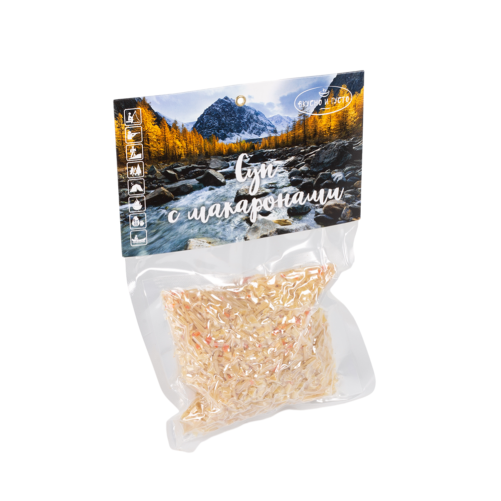 Суп "Вкусно и густо" с макаронами 140 гр. Фото №1