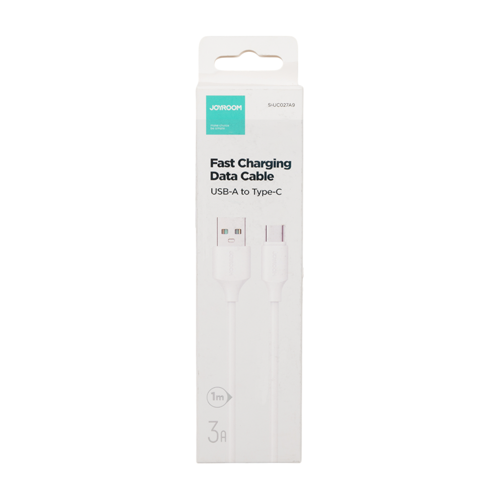 Кабель JOYROOM Type-C белый 1м. Фото №1