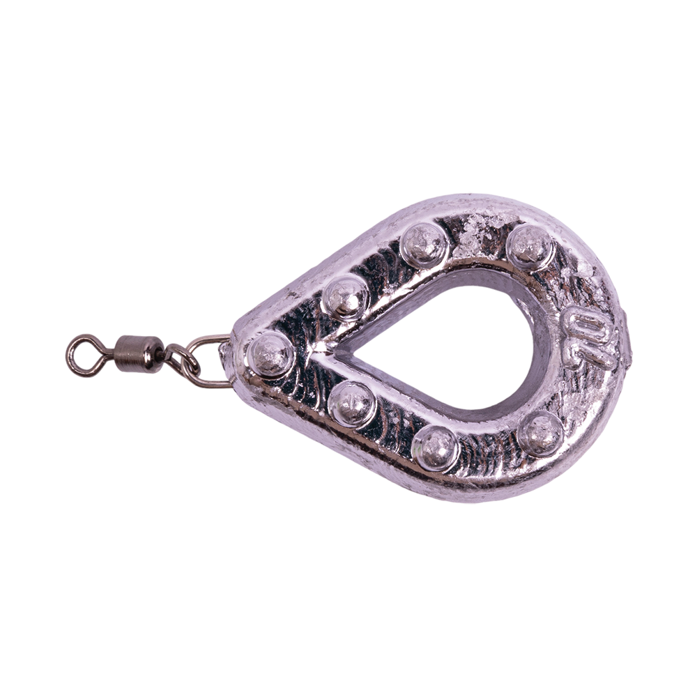 Груз "Капля-рамка" с ушком и вертлюгом, 70гр. Фото №1 Груз "Капля-рамка" с ушком и вертлюгом, 70гр. Фото №1