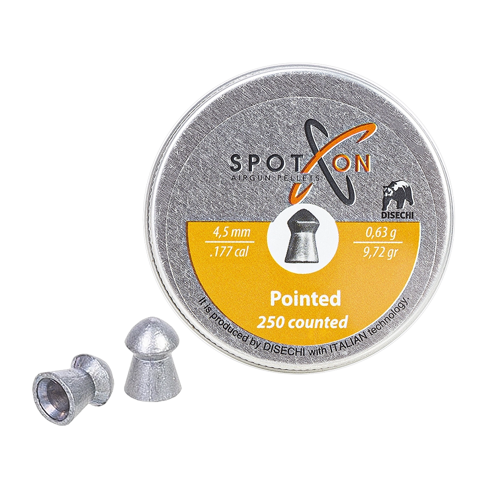 Пуля пневматическая SPOTON Pointed 4,5 мм, 0,63 гр. (250 шт). Фото №2 Пуля пневматическая SPOTON Pointed 4,5 мм, 0,63 гр. (250 шт). Фото №2