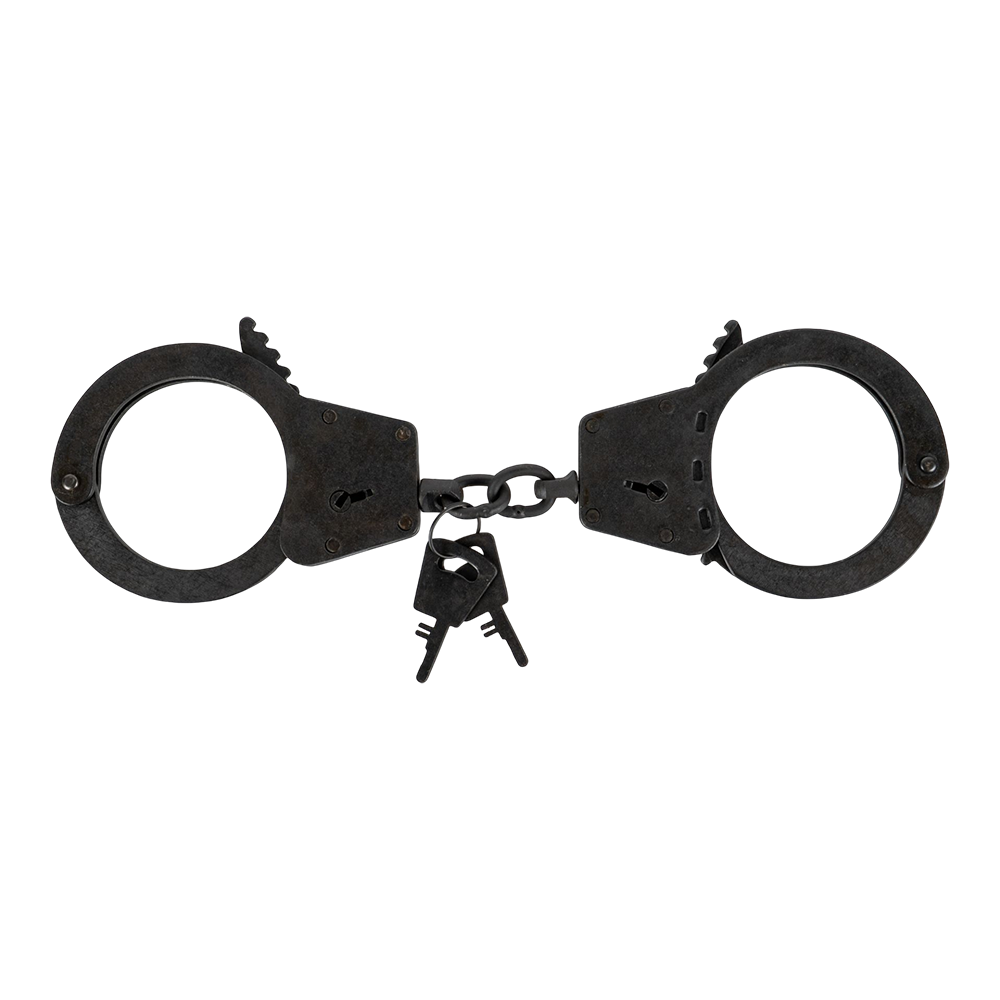 Наручники "БРС-2" (оксидированные, двухзвенные, два ключа). Фото №1