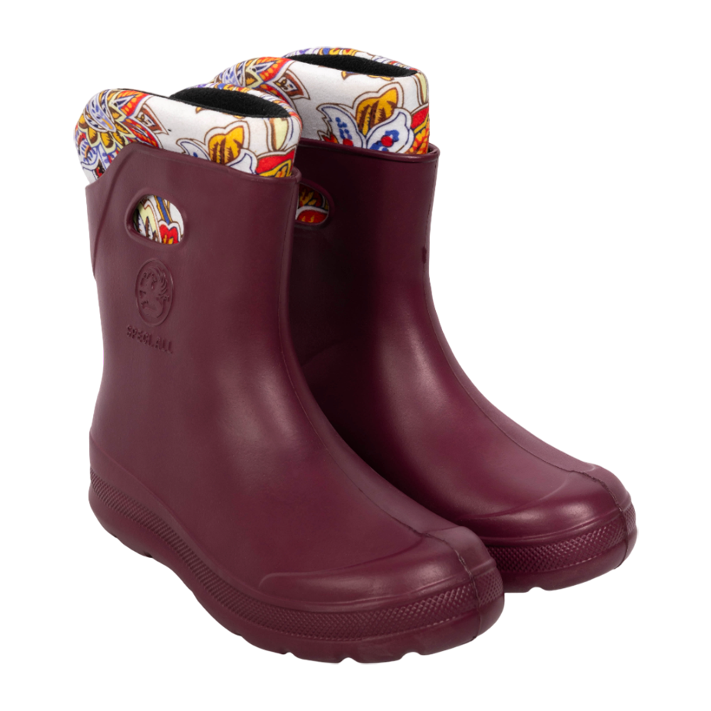 Полусапожки KAURY РЫСЬ женские из ЭВА 870 У утепленные, бордо-хохлома р. 37/38. Фото №1