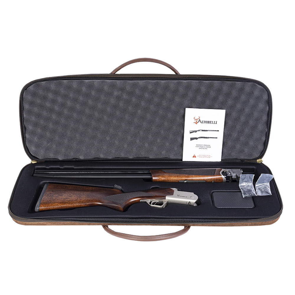 Ружье Altobelli ALB-101 MA Silver, калибр 12/76, L=710 (орех, эжектор, сталь, кейс). Фото №8