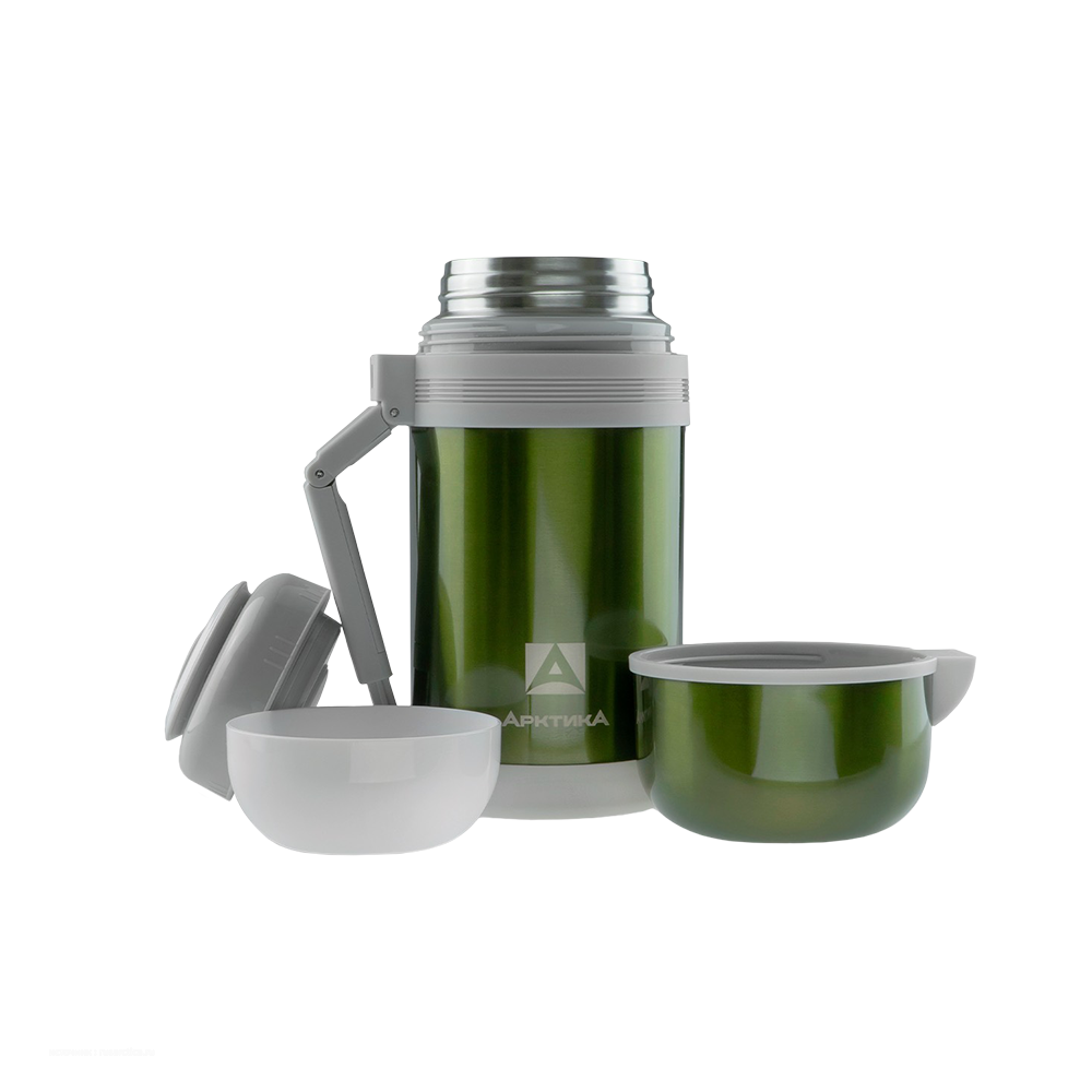 Термос тм "Арктика" вакуумный, бытовой, универсальный 1000мл, (болотный). Фото №3