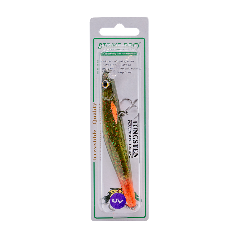 Воблер Минноу Strike Pro Jumper 110SP, 110 мм, 16,3 гр, заглубление 1,0м.-2,0м., цвет(EG-192C-SP#C722G-UV). Фото №1 Воблер Минноу Strike Pro Jumper 110SP, 110 мм, 16,3 гр, заглубление 1,0м.-2,0м., цвет(EG-192C-SP#C722G-UV). Фото №1