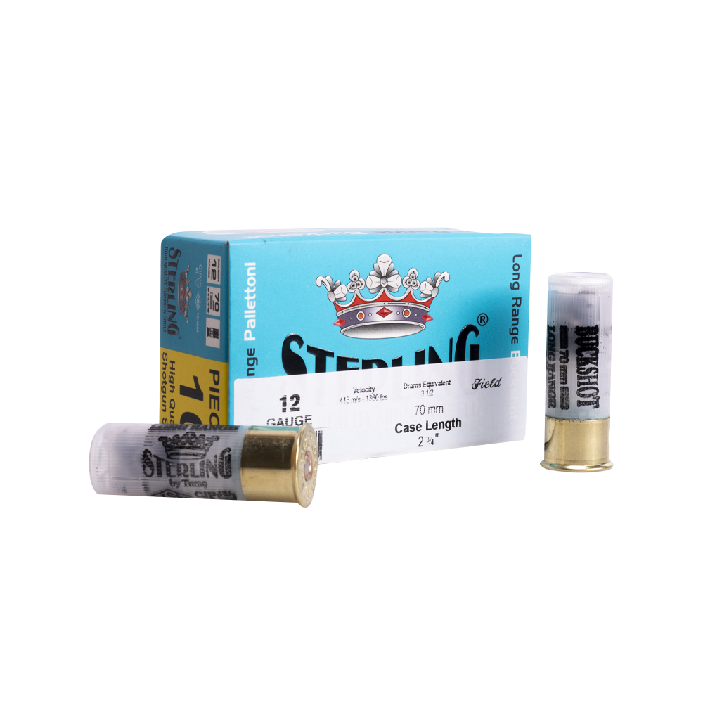 Патрон STERLING 12/70 LONGRANGE BUCKSHOT (в пачке 10 шт.). Фото №2