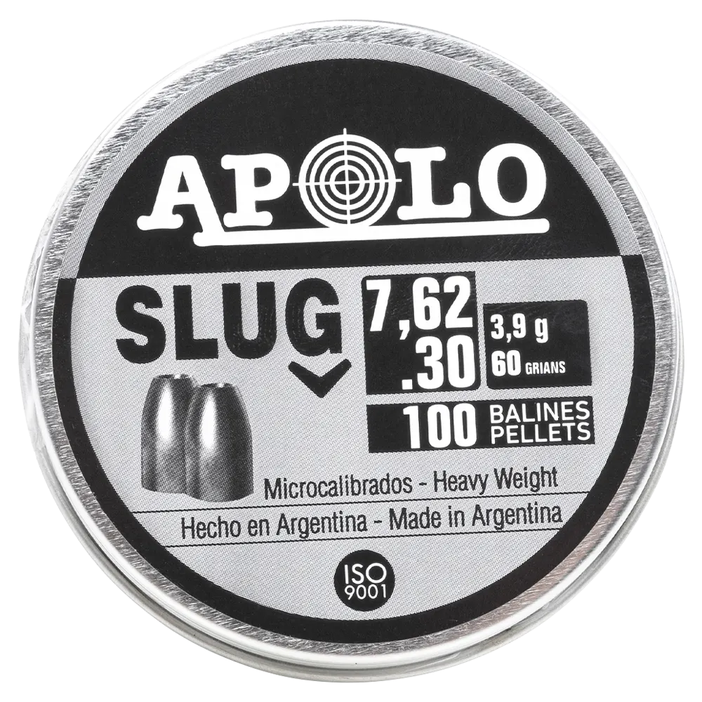 Пуля пневматическая APOLO SLUG 7.62 3,9 гр. (100 шт.). Фото №4