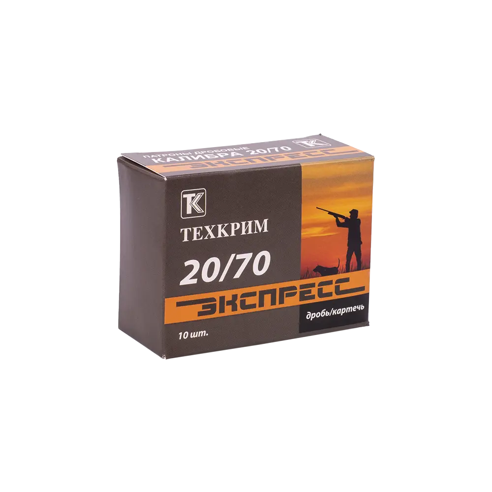 Патрон Техкрим 20/70 Экспресс №3 (в упаковке 10 шт) (в коробке 300 шт.). Фото №4