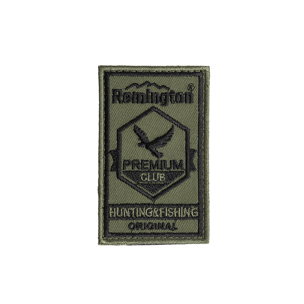 Шеврон REMINGTON HUNTING CLUB ORIGINAL (Green/black, 8,5*5 cm,V). Фото №1