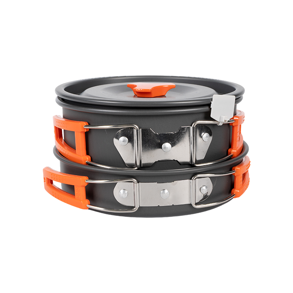 Набор кемпинговой посуды СЛЕДОПЫТ Travel, на 3-4 персоны, анодир. алюм., в чехле. Фото №1