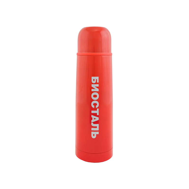 Термос BIOSTAL NB-750 С-R (узким горло, с кнопкой, красный). Фото №1