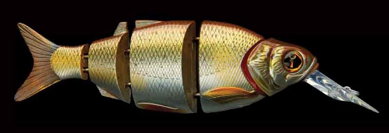 Воблер IZUMI 5 section white fich 105 MD (SUSPENDING) вес 23 гр, заглубление (1,5м-2м), цвет 03. Фото №2