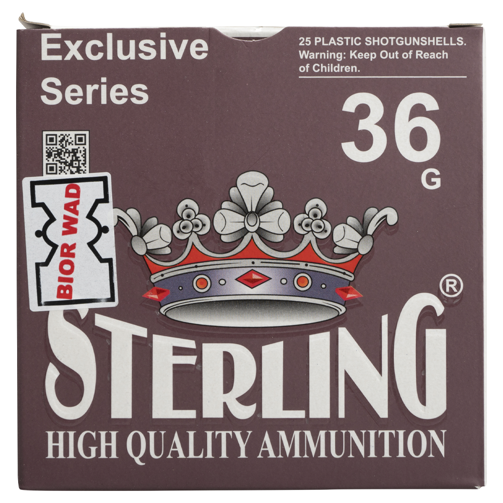 Патрон STERLING 12/70 Bior № 1 36 гр. (пачка 25 шт.). Фото №5
