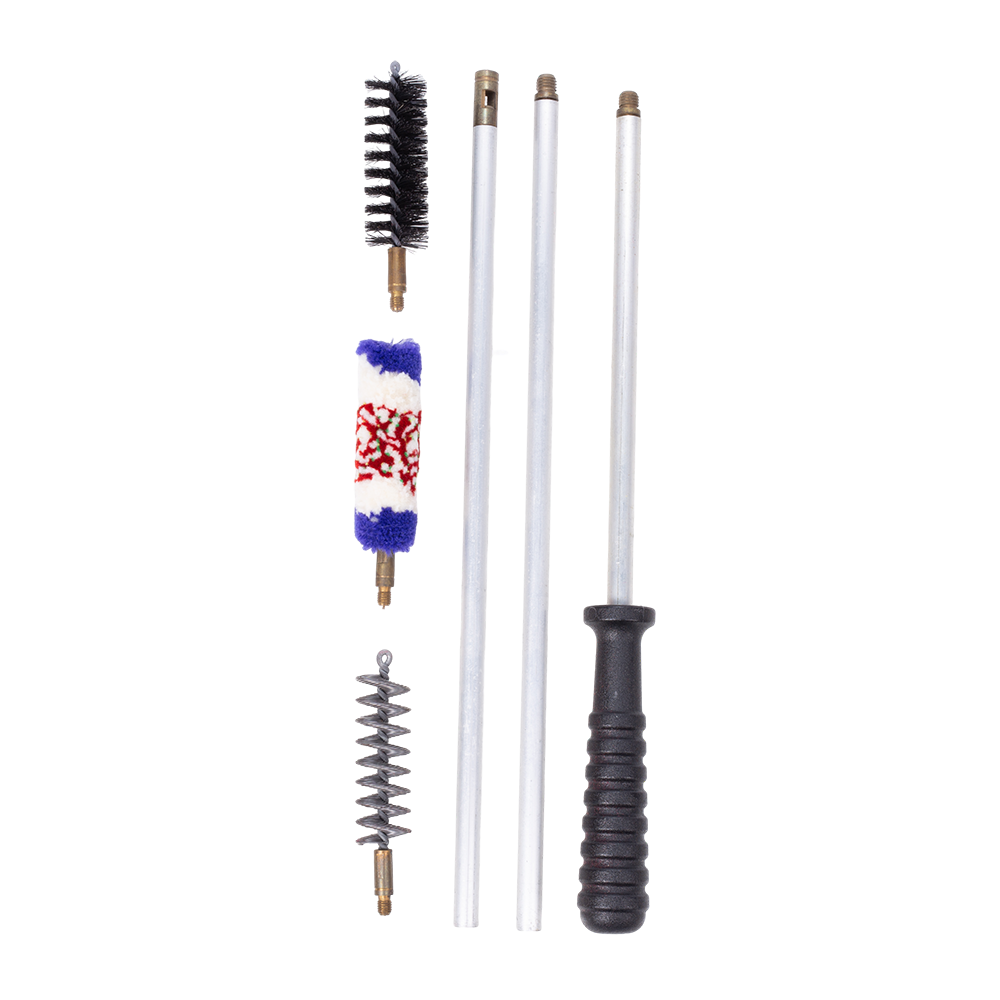 Набор для чистки оружия MegaLine в деревянном кейсе, алюминиевый шомпол, 3 ерша, 20 калибр . Фото №3