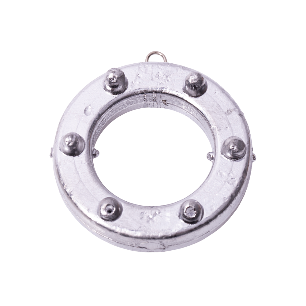 Груз "Кольцо с шипами и ушком" 100 гр.. Фото №2