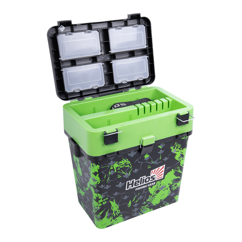 Ящик рыболовный зимний SHARK салатовый (HS-IB-19-SHG) Helios. Фото №11 Ящик рыболовный зимний SHARK салатовый (HS-IB-19-SHG) Helios. Фото №11