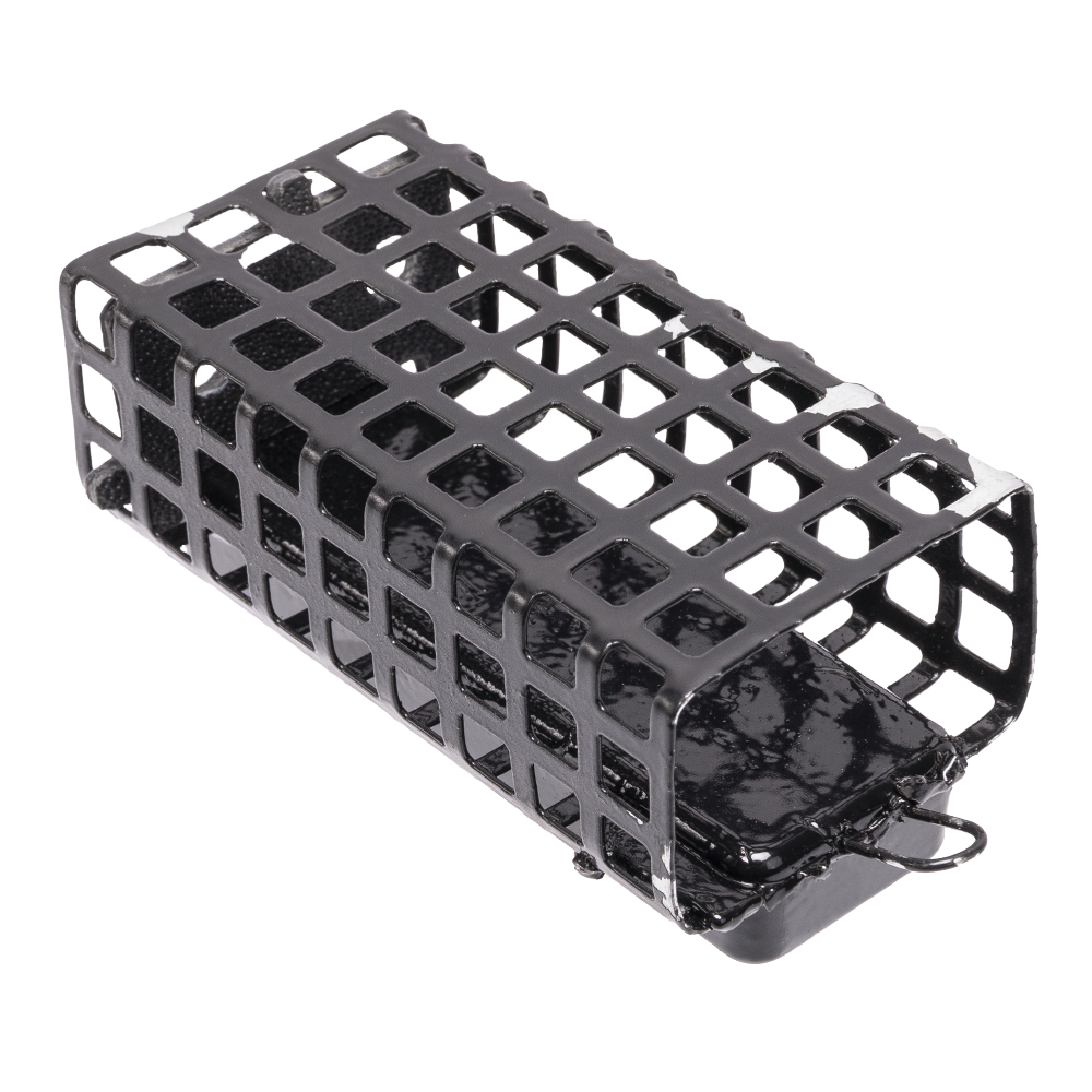 Кормушка окрашенная (черная) "FISH GOLD"-2 с дном 160гр. Фото №1