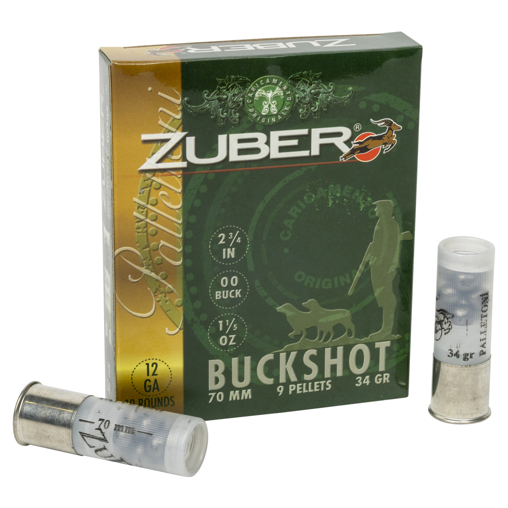 Патрон ZUBER PALLETTONI 12/70 Buck Shot/карт 8,6 (пач. 10шт/короб 300). Фото №1 Патрон ZUBER PALLETTONI 12/70 Buck Shot/карт 8,6 (пач. 10шт/короб 300). Фото №1